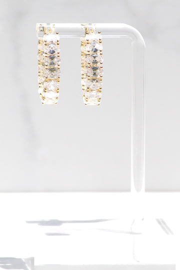 ELLIPSE HOOPS- 14K GOLD VERMEIL